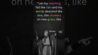 Famous Let my teaching... || Moses Quote || #motivationdays Profile