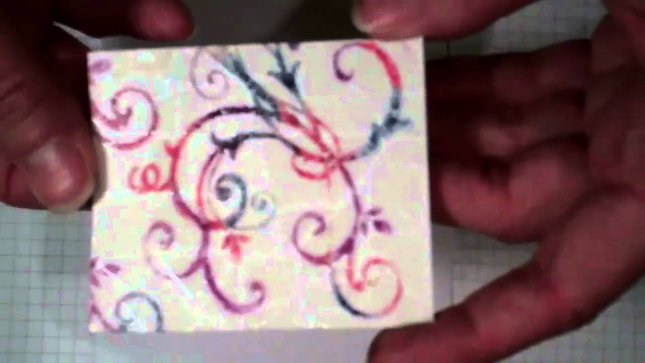 Tutorial:  Using Your Faux Mosaic Stamp