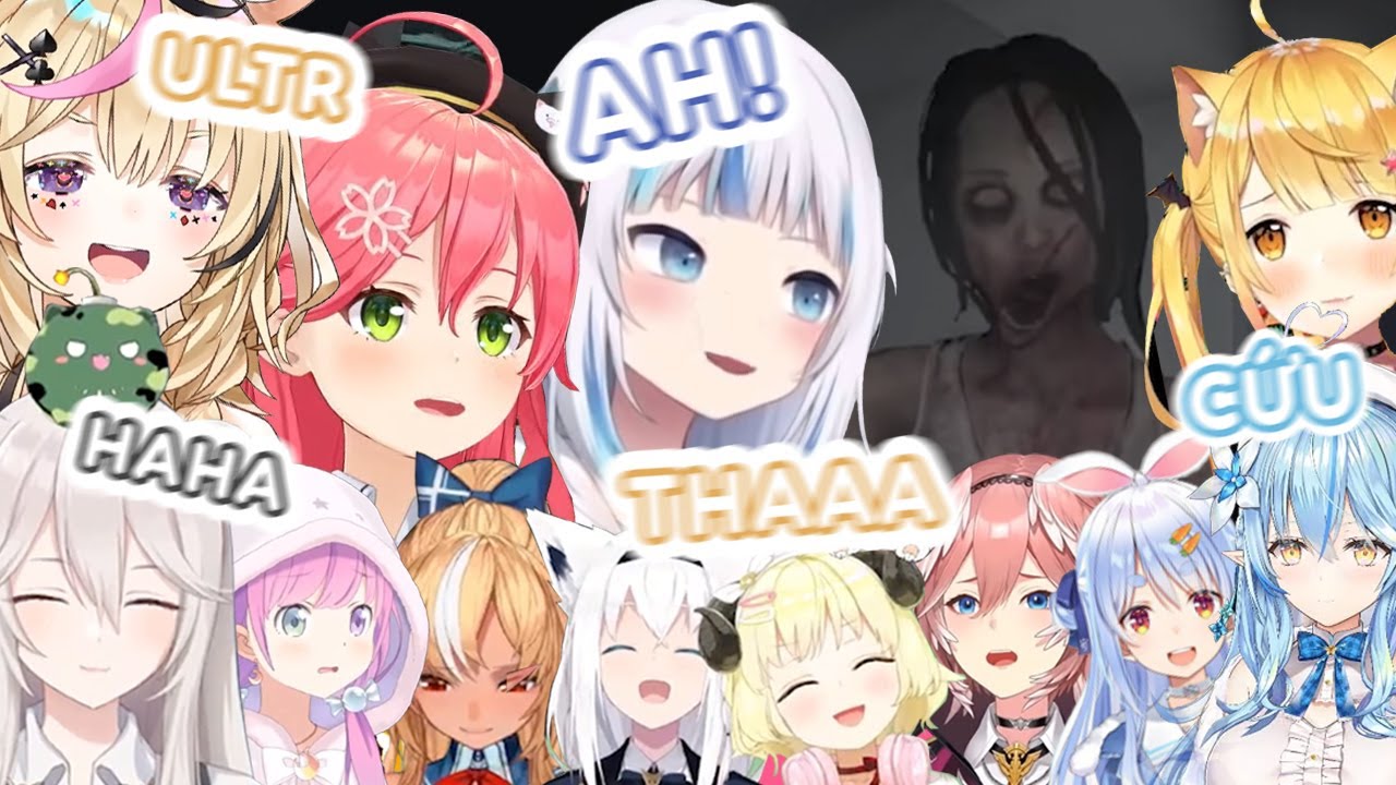 [Hololive Vietsub] 13 phút la hét cùng các gái khi chơi game ma