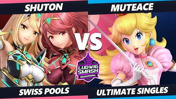 Ludwig Invitational - Shuton (Pyra Mythra) Vs. MuteAce (Peach) SSBU Ultimate Tournament