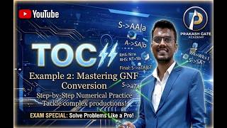Master GNF Conversion! Step-by-Step Solved Example 2 | Theory of Computation 🔥
