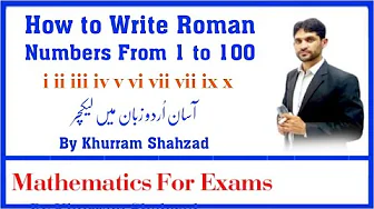 How to Write Roman Numbers from 1 to 100