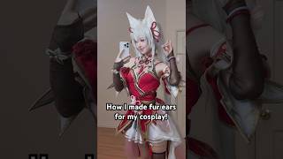 How I made realistic fur ears for my cosplay! #cosplay #tutorial #mongilstardive #ad