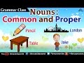 Grammar Class ~ Nouns : Common and Proper (Examples)