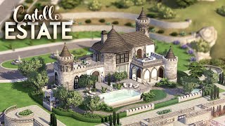 CASTELLO ESTATE | A Majestic Dream House in the Hills | The Sims 4: Castle Estate Kit Speed Build