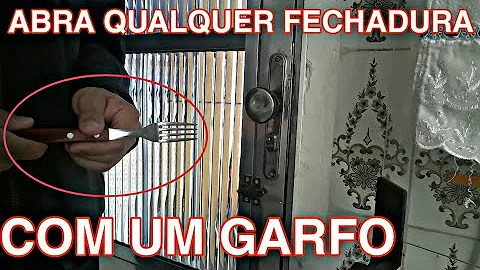 Como abrir gaveta com garfo?