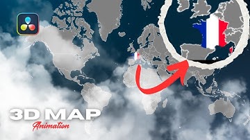 3D World Map Animation In DaVinci Resolve 20