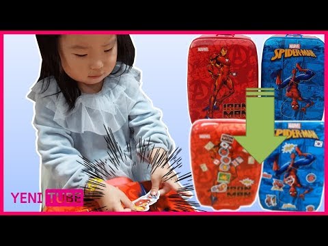 나만의 캐보드 만들기 마블스티커 스티커놀이 아이언맨 스파이더맨 Marvel sticker Iron man Spider man ... [ 예니튜브 YENI TUBE ]