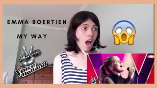 REACTION: Emma Boertien - My Way (The Voice of Holland Blind Audition)