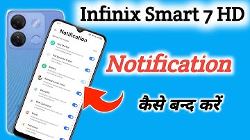 Infinix smart 7 hd Notification setting, How to show notification icon in Infinix smart 7 hd