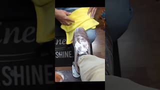 #shoeshine #workboots #shoestagram #shoes #boots #leathershoes #polish