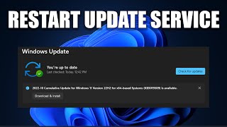 how to restart windows update service in windows 11