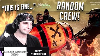 TROLLING THE ENEMY WITH A RANDOM CREW IN SEA OF THIEVES!! - BoxyFresh