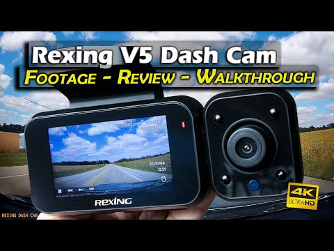 Rexing V5 Modular 4k Dash Cam Review and Sample Footage