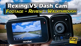 Rexing V5 Modular 4k Dash Cam Review and Sample Footage screenshot 1