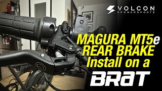 Volcon Brat Magura MT5e Brake Upgrade - Rear Brakes #volconbrat #magurabrakes