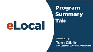 Welcome to your eLocal program! In this opening video we’ll dive into an overview of your program that can be viewed on your personalized dashboard. We’ll explore how you can easily view your activity type, your notification settings, your business profile, and more.