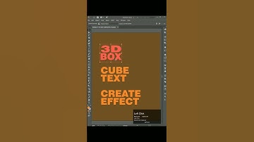 How to make Cube Text Effect in Illustrator | kukk graphic #shorts