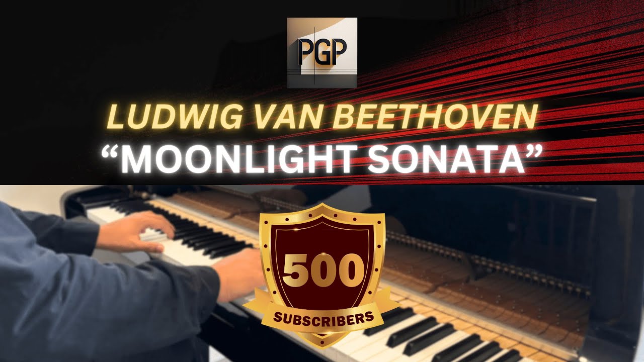 MOONLIGHT SONATA by Ludwig van Beethoven #pianogradepathway