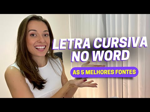 Como usar fontes de letra cursiva no Word | passo a passo para aprender a baixar e aplicar