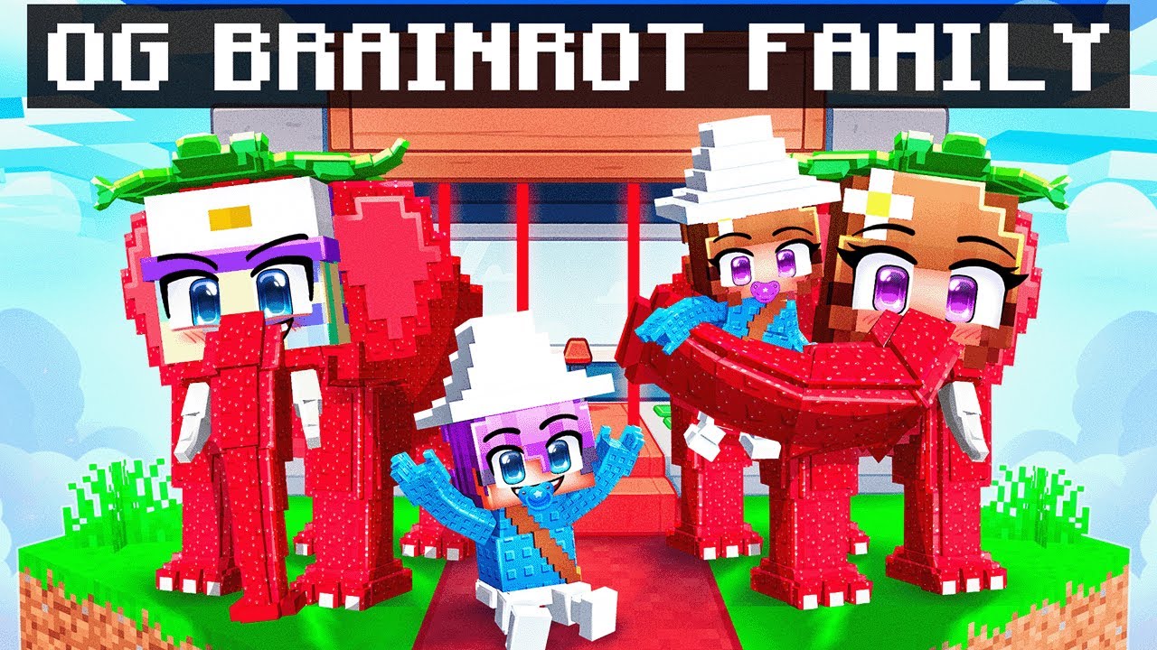 Иметь ОТЛИЧНУЮ СЕМЬЮ BRAINROT в Minecraft!