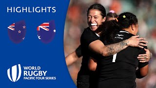 Rampant Black Ferns finish on a high! | New Zealand v Australia | Pacific Four Series Highlights