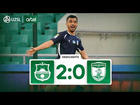 Superliga 5-tur. Bunyodkor - Lokomotiv bahsida kiritilgan gollar va xavfli vaziyatlar (Highlights) — football highlights