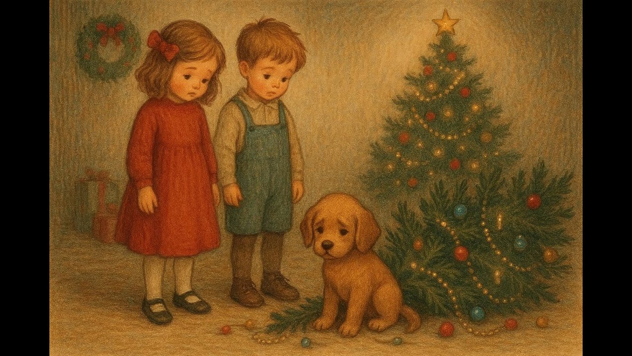 11. vánoční pohádka - O štěňátku a spadlém stromečku