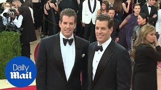 Winklevoss twins arrive at the Met for benefit gala in 2016