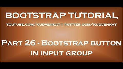 Bootstrap-knop in invoergroep