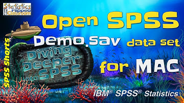 Opening SPSS and Demo.sav for Mac