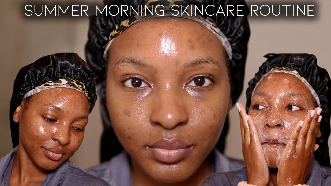 SUMMER MORNING SKINCARE ROUTINE FOR DARK SPOTS + HYPERPIGMENTATION