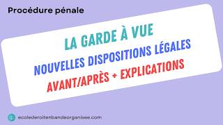 Garde À Vue En Procédure Pénale