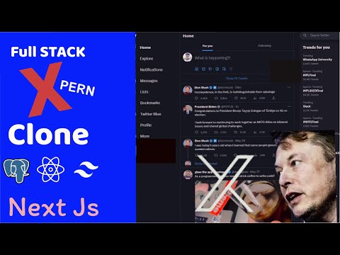 Full Stack PERN X Clone with Next.js 13 App Router: PostgreSQL, React, Tailwind (Part 1)