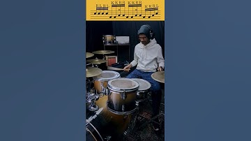 Drum fill combining both single and double strokes