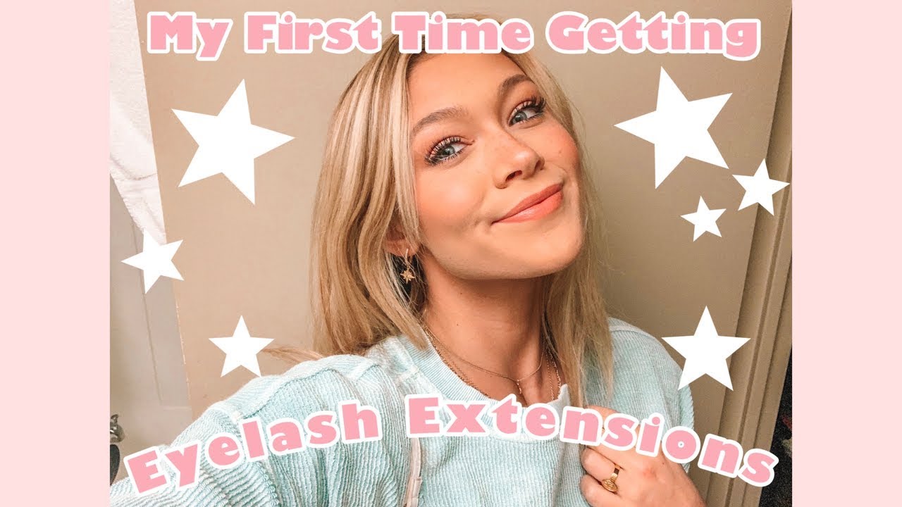 I GOT EYELASH EXTENSIONS | Getting Lash Extensions for the First Time ...
