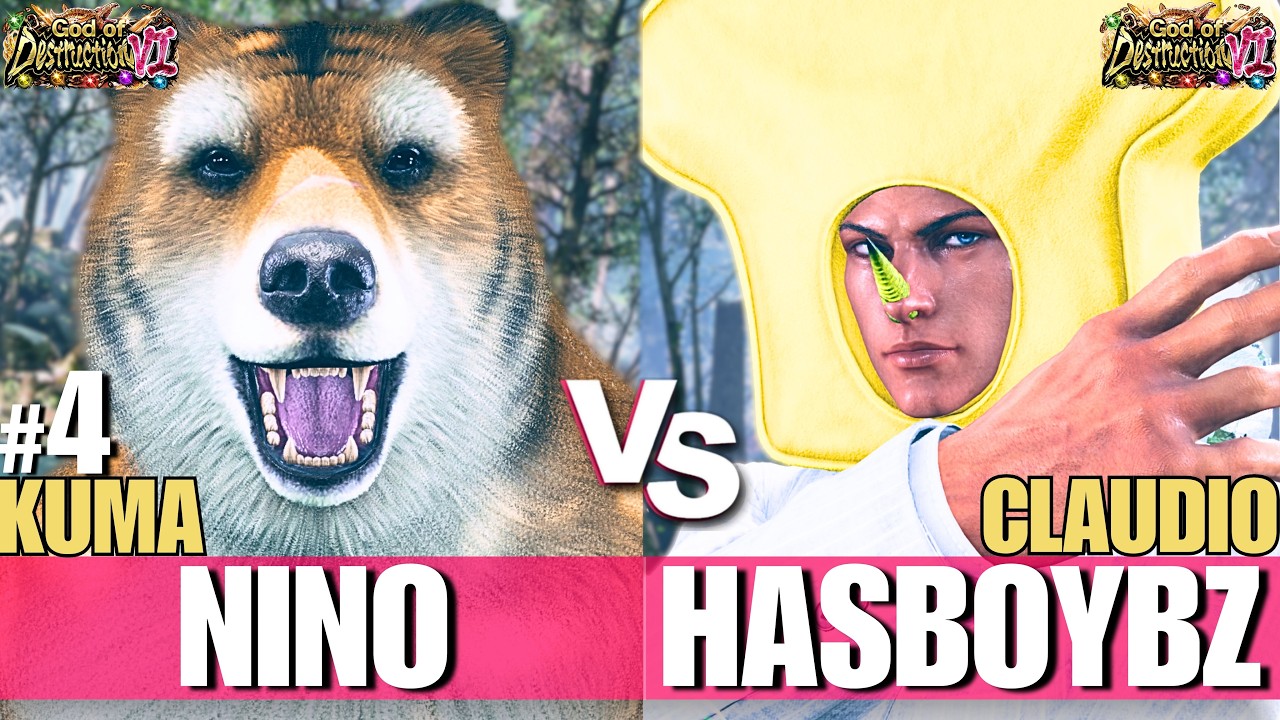 T8 🔥 NINO (#4 Ranked Kuma) vs 🔥 HASBOYBZ (Claudio) | Tekken 8