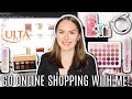 ONLINE SHOP WITH ME FOR MAKEUP AT ULTA *HAUL AND TUTORIAL INCLUDED* | go online shopping with me