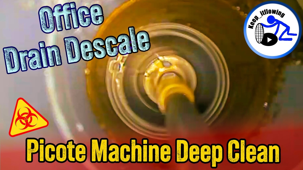 Pacote Machine Office Drain Descale 🏢🔧 Using the Picote Machine for a Deep Clean - YouTube