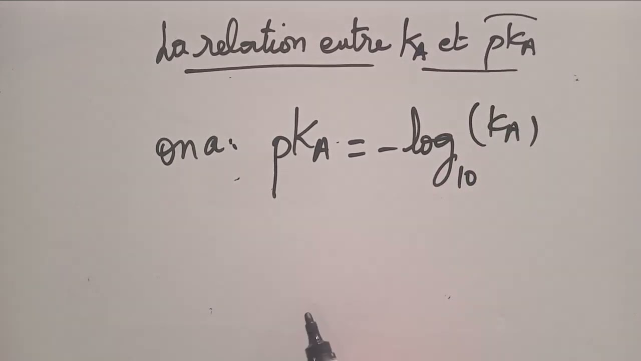 Les transformations liées à des réactions acido-basique partie 1