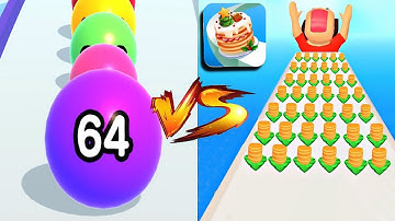 Ball Run 2048 VS Pancake run MAX LEVELS! All Levels Gameplay Walkthrough Android, iOS NEW UPDATE