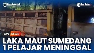 Penampakan Truk yang Terlibat Kecelakaan Maut di Gunung Kunci Sumedang, Seorang Pelajar Hilang Nyawa