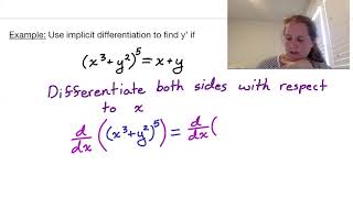 Section 2.6, part 2: More Implicit Differentiation Examples