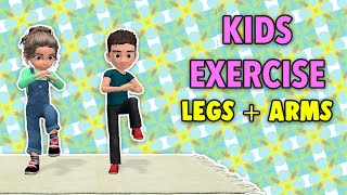 Legs + Arms Kids Exercise At Home