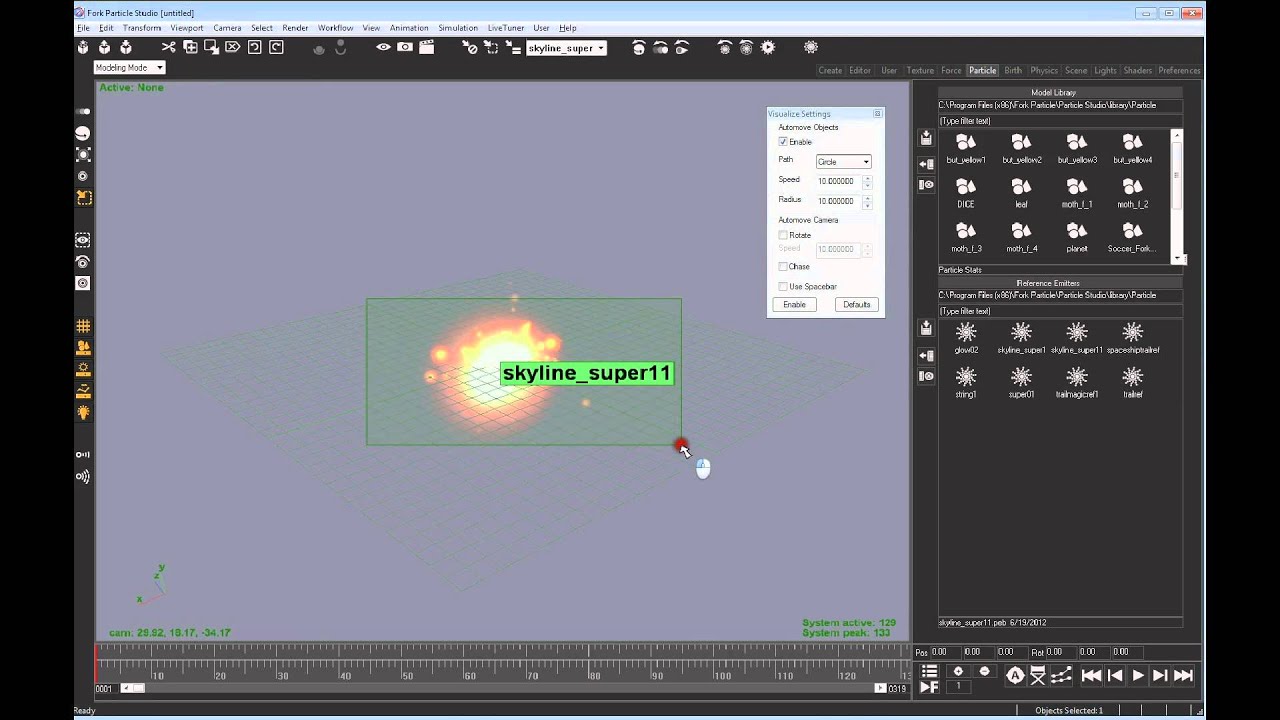 Particle Effects Tutorial - Visualizing Objects in Fork Particle Studio ...