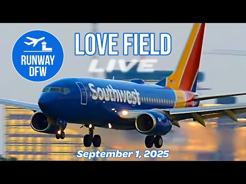 LIVE 🔴 Dallas Love Field ❤️ Labor Day plane spotting ✈️ September 1, 2025