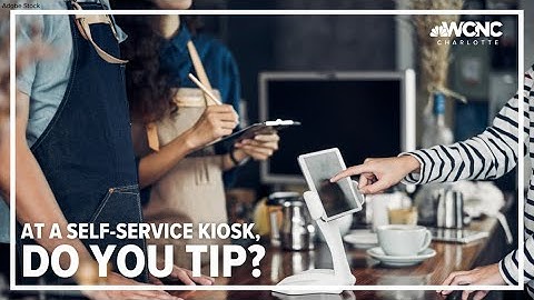Tipping at self-service checkout
