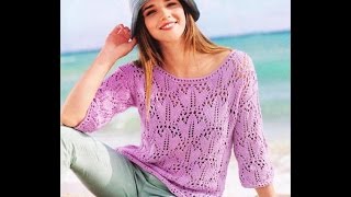 Ажурный Джемпер Спицами - 2019 / Openwork Jumper With Needles / Perforierte Jumper Mit Nadeln Ажурный Джемпер Спицами - 2019 / Openwork Jumper With Needles / Perforierte Jumper Mit Nadeln