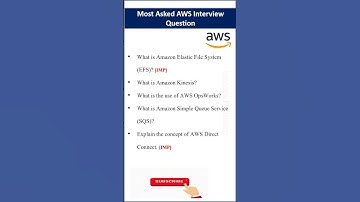 Most Important AWS Interview Questions #aws