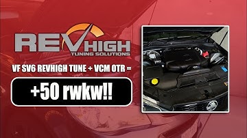 Revhigh fitted a VCM OTR intake to a Holden VF SV6 Commodore LFX 3.6L and gained 50rwkw!